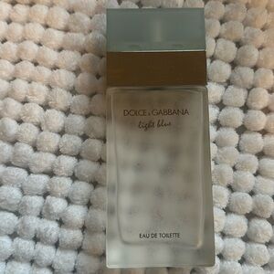 Empty Dolce and Gabbana Light Blue perfume